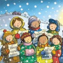 Les élèves de trois écoles chantent Noël à l'extérieur